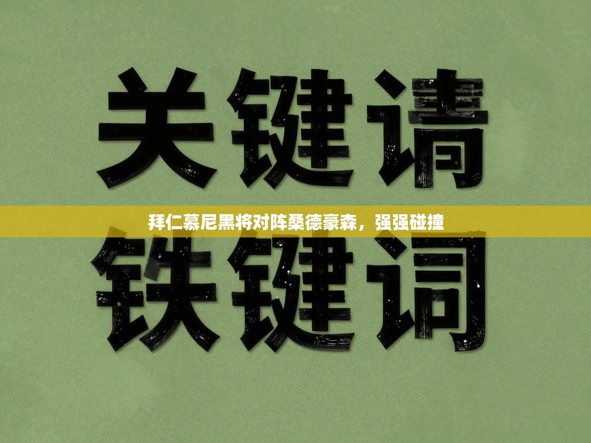 开云kaiyun体育app入口登录官网-拜仁慕尼黑将对阵桑德豪森，强强碰撞  第2张